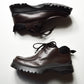 Vintage Brown Leather Low Hiking Boots  Shoes (11)
