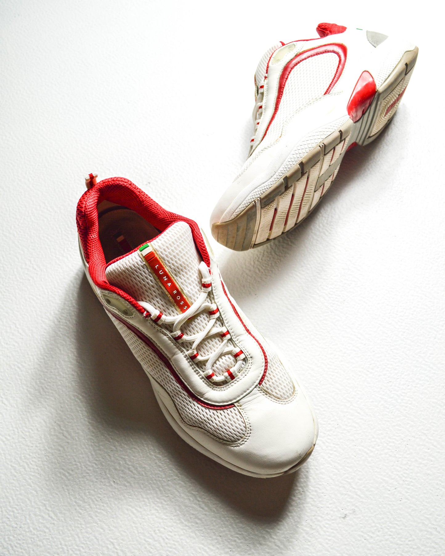 Luna Rossa Sailing White / Red Sneakers  Shoes (8.5)