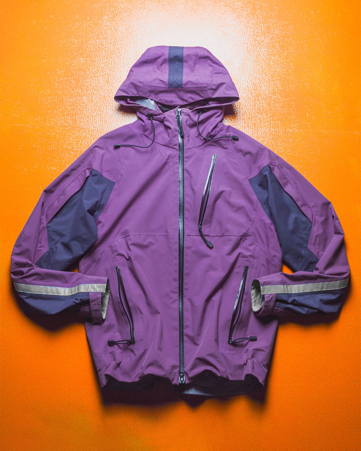 Purple Navy Taped Seam Technical Shell Jacket (~S~)