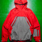 2009 Fragment Design X FYI Design Red Grey Panelled Taped Seam Technical Shell Jacket (S~M)