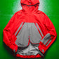 2009 Fragment Design X FYI Design Red Grey Panelled Taped Seam Technical Shell Jacket (S~M)