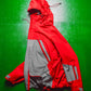 2009 Fragment Design X FYI Design Red Grey Panelled Taped Seam Technical Shell Jacket (S~M)