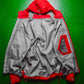 2009 Fragment Design X FYI Design Red Grey Panelled Taped Seam Technical Shell Jacket (S~M)