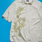 Striped Flowers White / Baby Yellow Shirt (L)