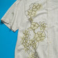 Striped Flowers White / Baby Yellow Shirt (L)