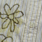 Striped Flowers White / Baby Yellow Shirt (L)