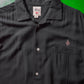 1994 Black Rayon Oxford Cramden Boxy Shirt (L~XL)