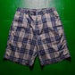 Early 2000s Plaid / Check Mesh Ventilation Shorts  (32~34)