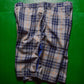 Early 2000s Plaid / Check Mesh Ventilation Shorts  (32~34)