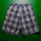 Early 2000s Plaid / Check Mesh Ventilation Shorts  (32~34)