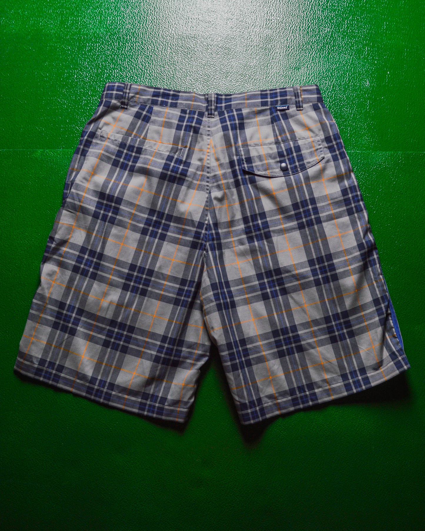 Early 2000s Plaid / Check Mesh Ventilation Shorts  (32~34)