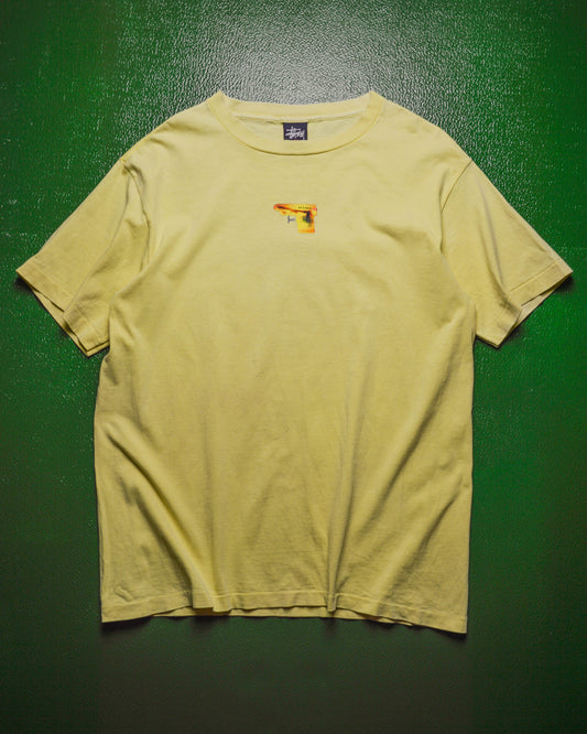 Orange / Thermal Image Water Pistol / Gun Graphic Baby Yellow T-shirt (L)