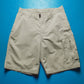 Surplus Beige Asymmetrical Multi-Pocket Ripstop Cargo Shorts ( 33 )