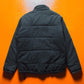 Washed Black Corduroy Puffer Jacket (S)