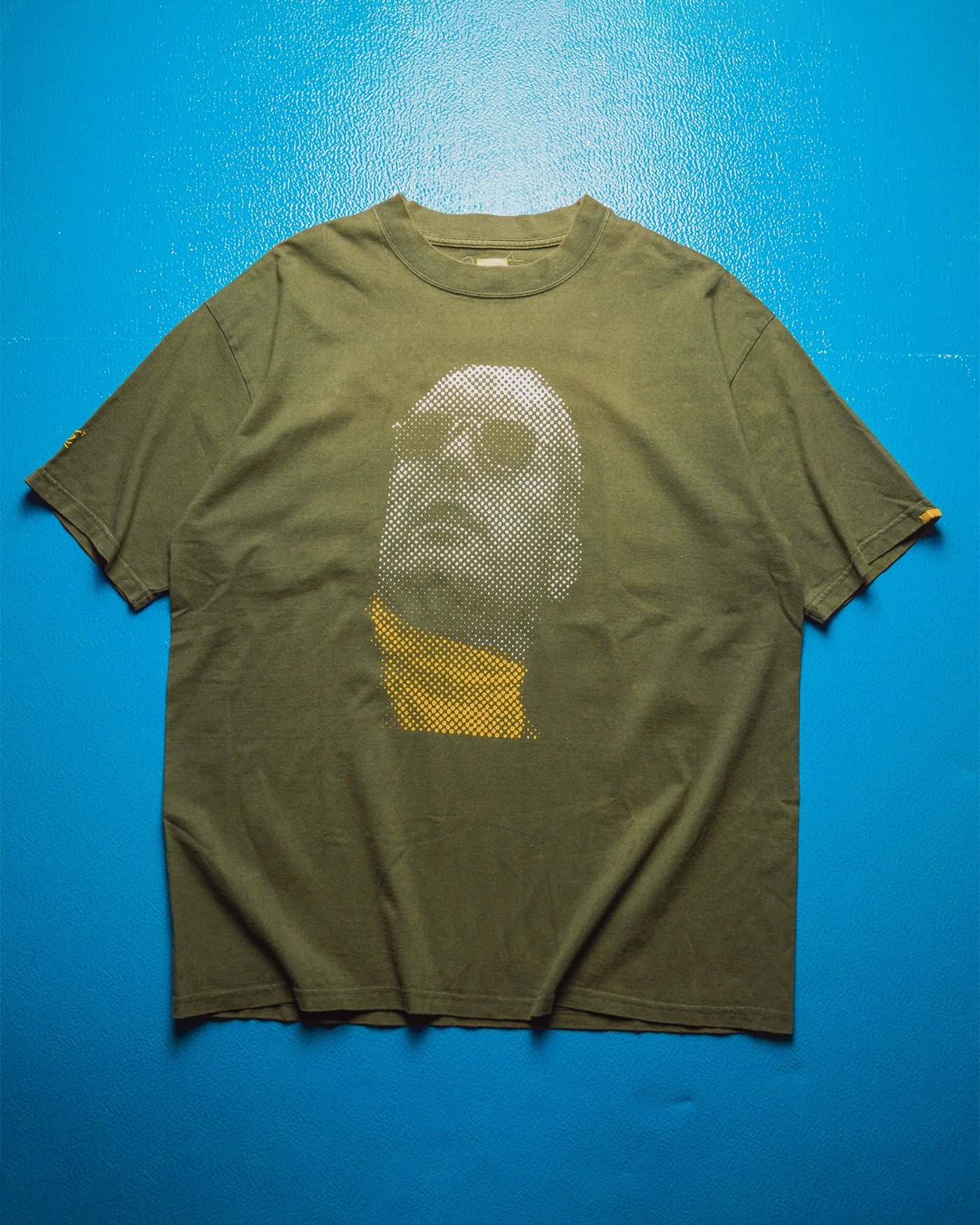 Sage Green Apocalypse Now Half Tone Effect T-shirt (~L~)