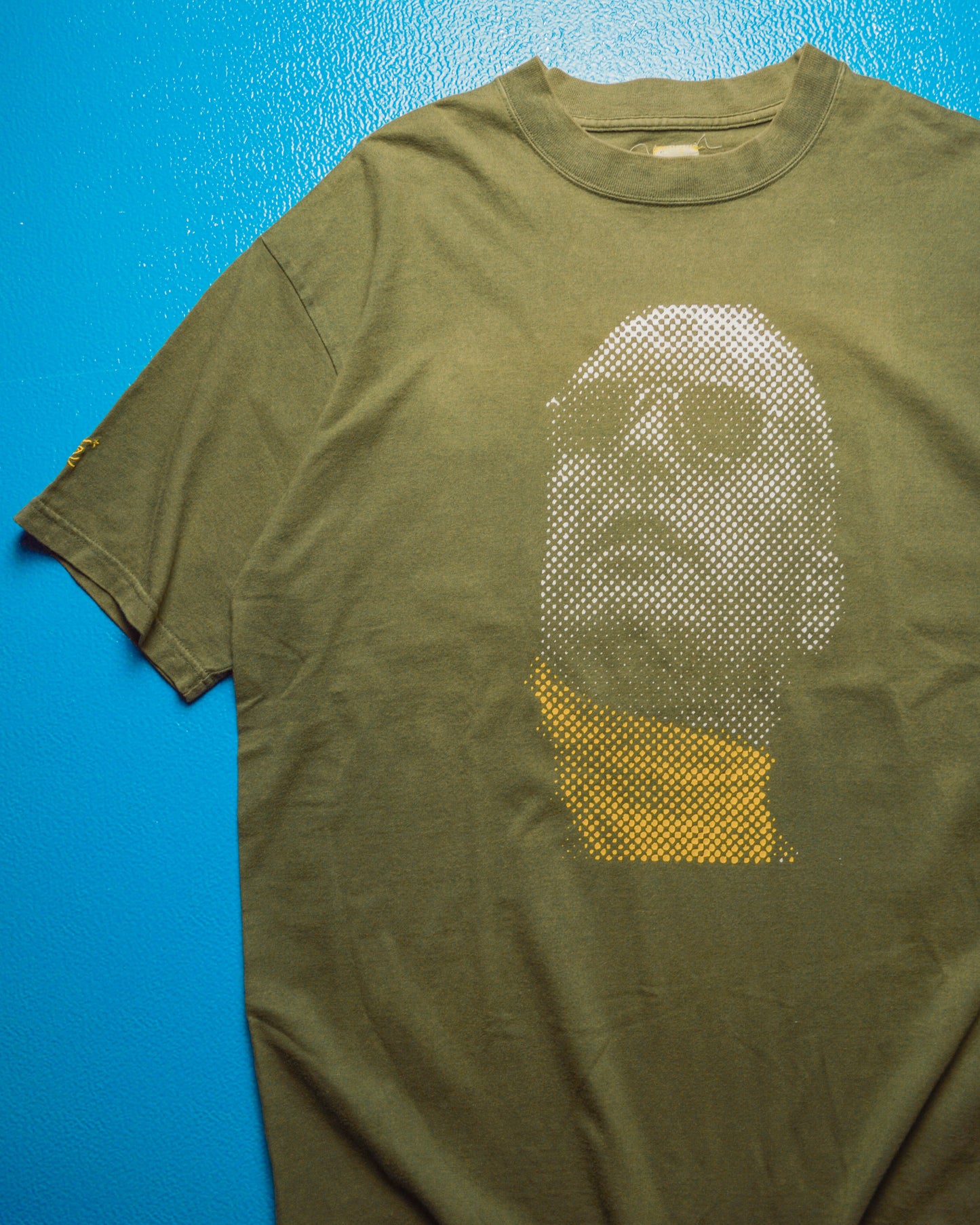 Sage Green Apocalypse Now Half Tone Effect T-shirt (~L~)