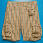 Stussy Beige Plaid Multi Pocket Cargo Shorts (30 & 32 & 33)