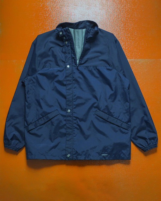 80s Navy Gusseted Dual Zip Jacket (M)