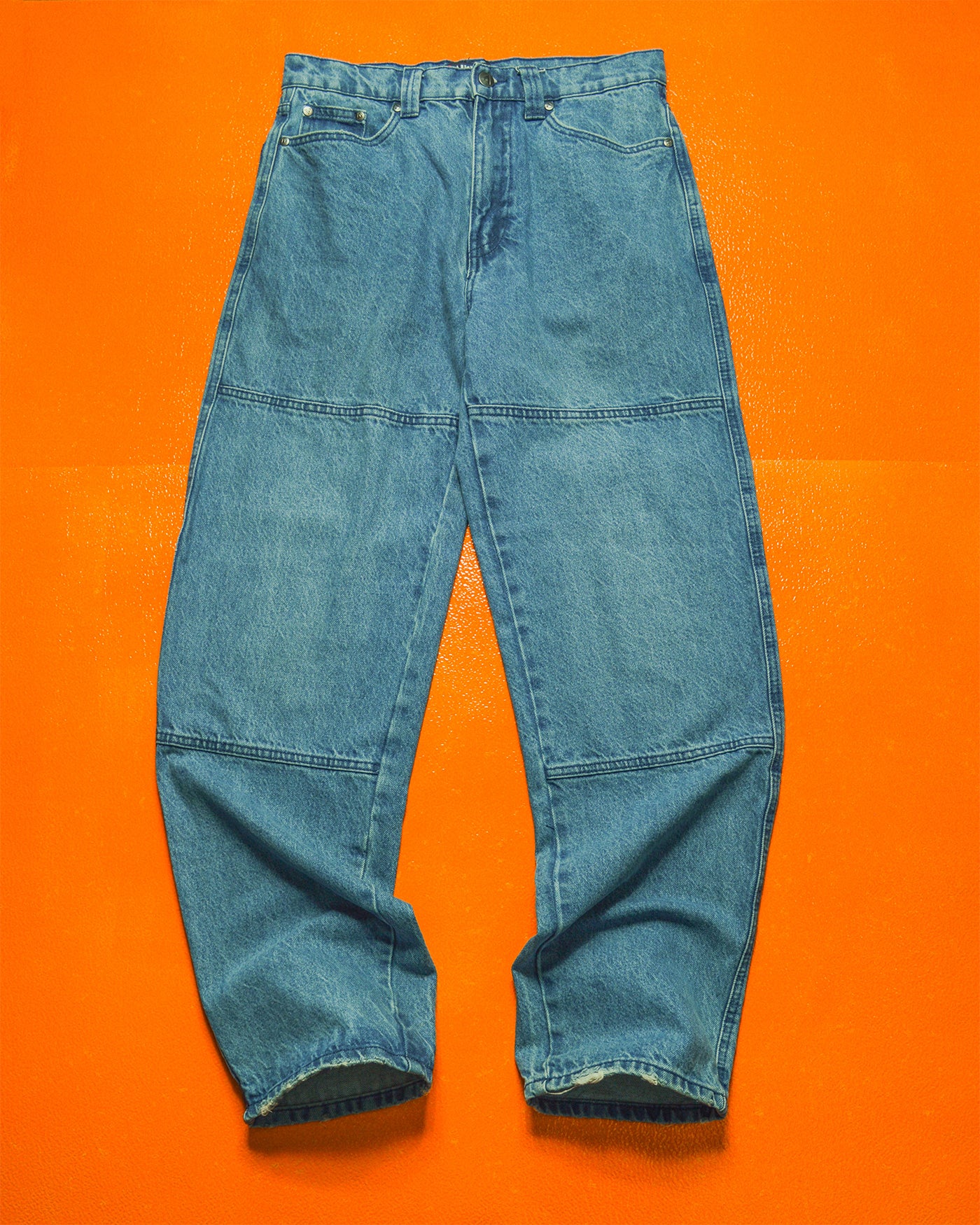 Medium Wash Knee Panelled Jeans (30)
