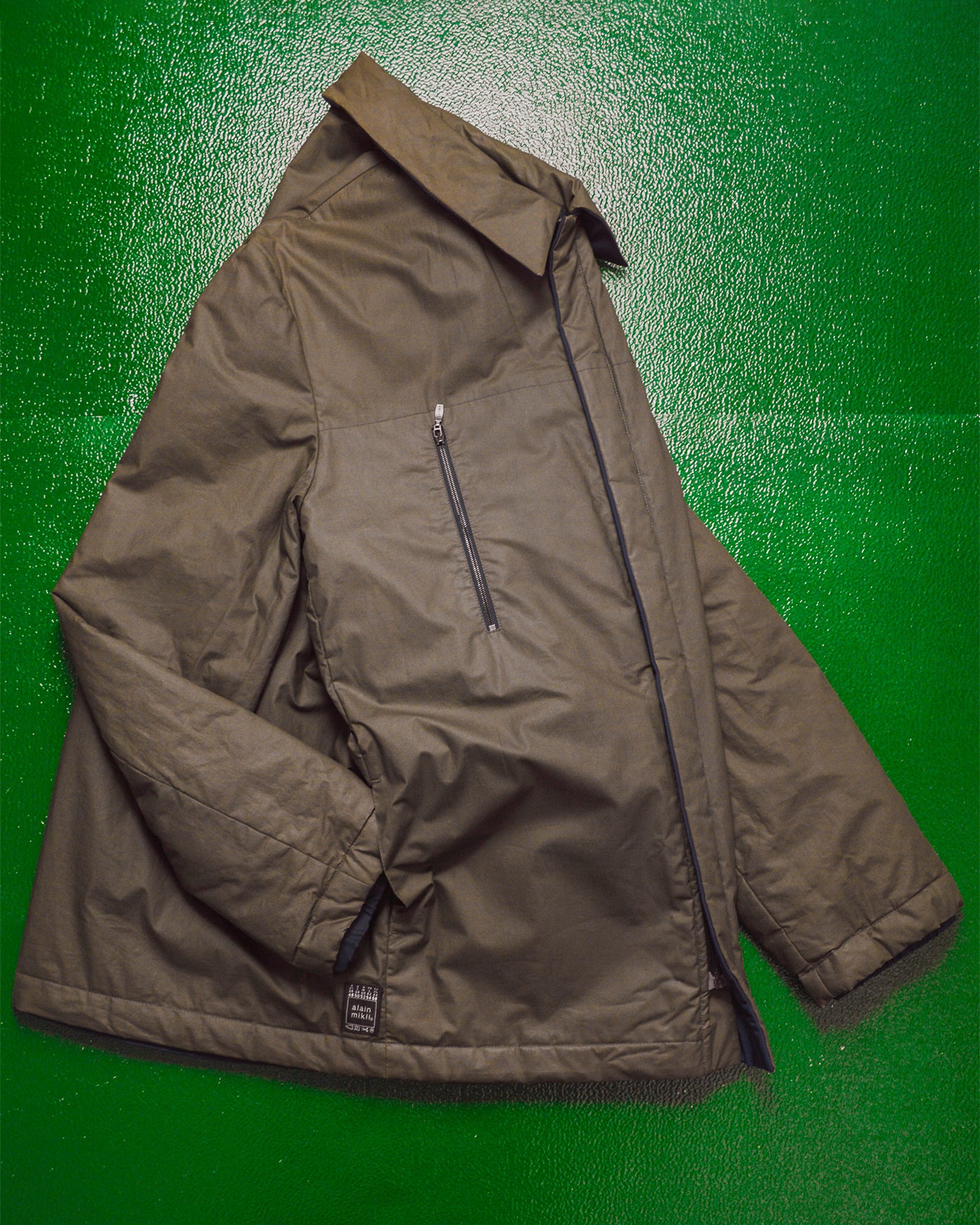 Alain Mikli Reversible Navy Olive Brown Jacket (M) – shop Alain Mikli Reversible Navy Olive Brown Jacket (M) – shop
