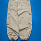 Contrast Stitch Baggy 3-d Pocket Cream Cargo Pants (34~38)