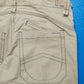 Contrast Stitch Baggy 3-d Pocket Cream Cargo Pants (34~38)