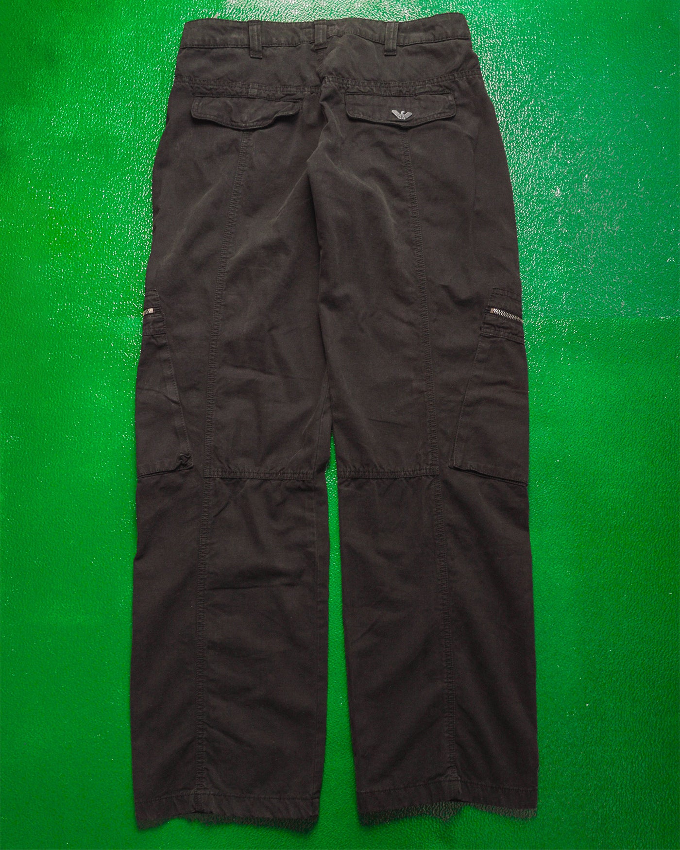 25th Anni Panelled Slanted Pocket Deep Brown Cargo Pants (~34~)