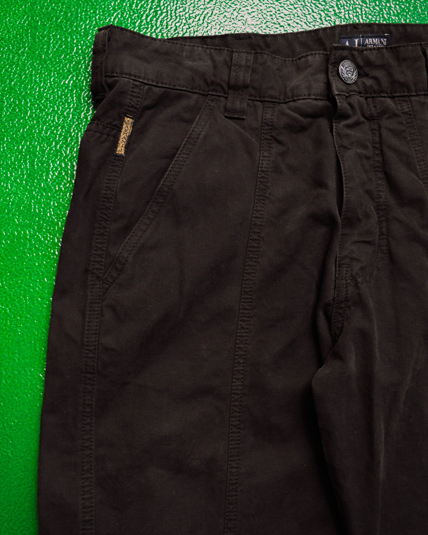 25th Anni Panelled Slanted Pocket Deep Brown Cargo Pants (~34~)
