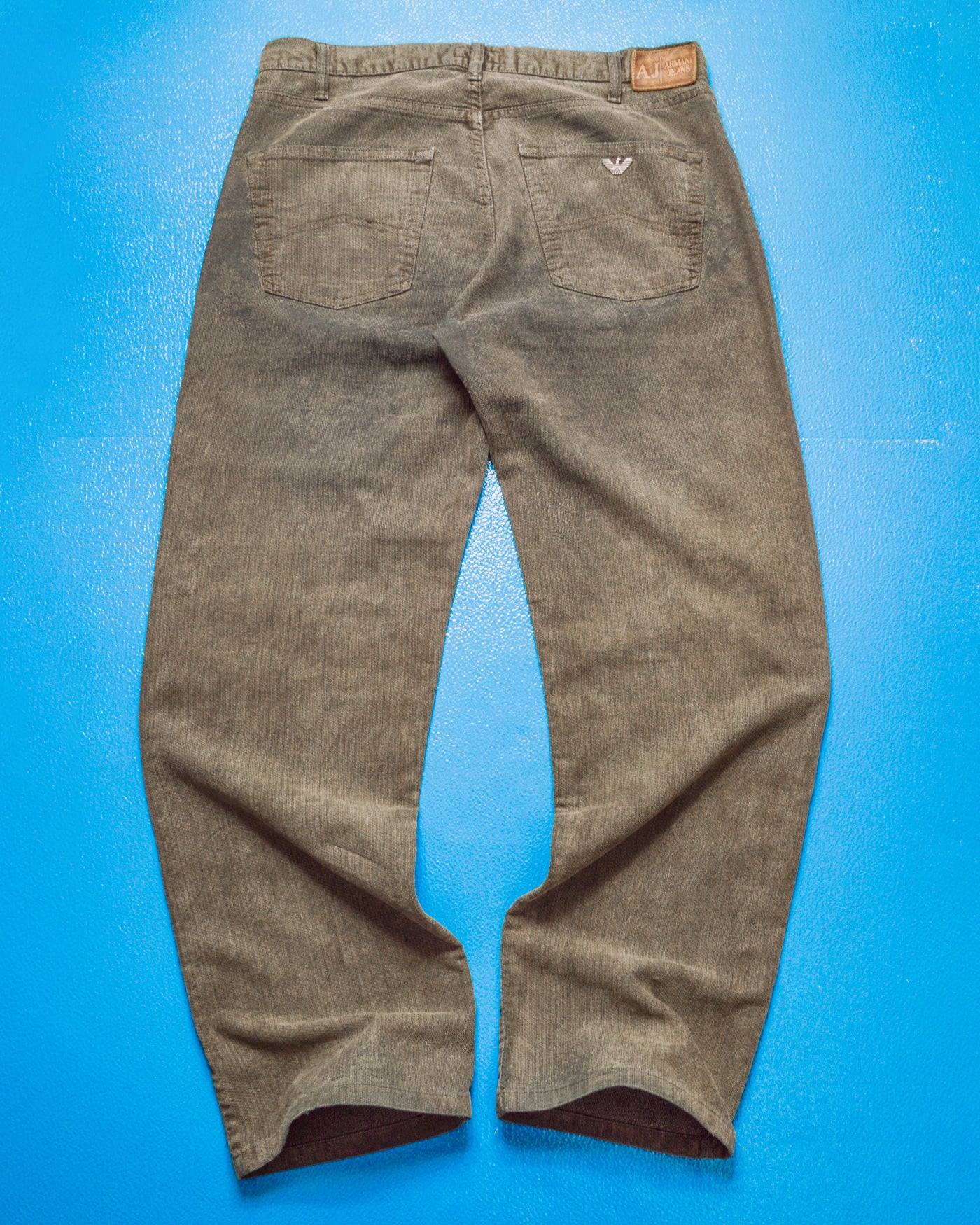 Aged Textured Woven Muted Brown Pants (36)