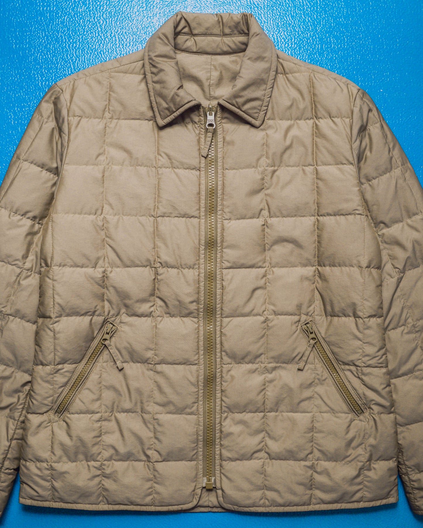 Reversible Square Quilted Beige Jacket (~S~)