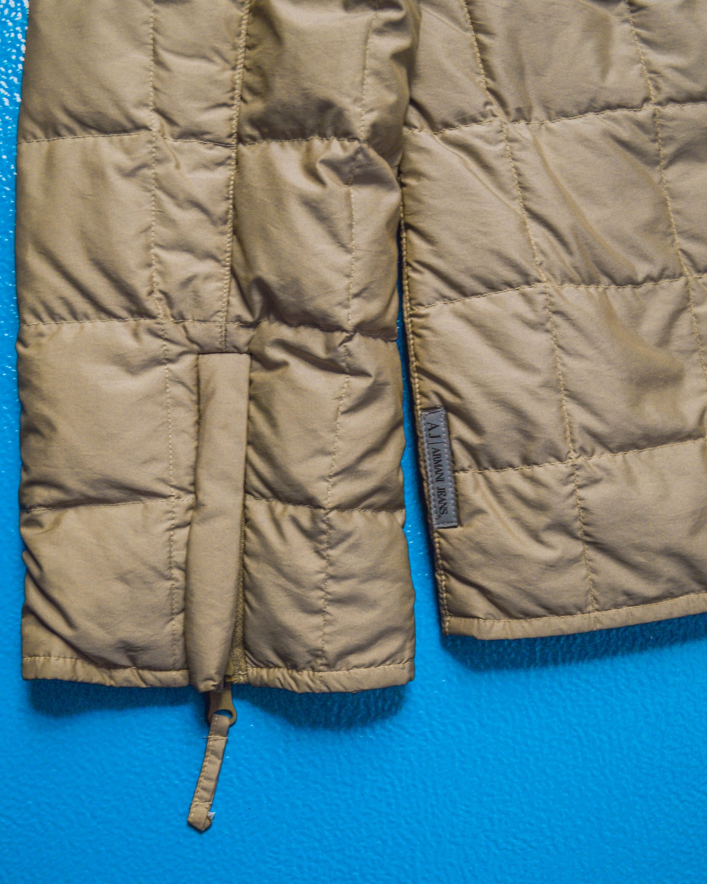 Reversible Square Quilted Beige Jacket (~S~)