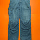 Relaxed Asymmetrical Medium Wash Blue Denim Cargo Pants (36~38)
