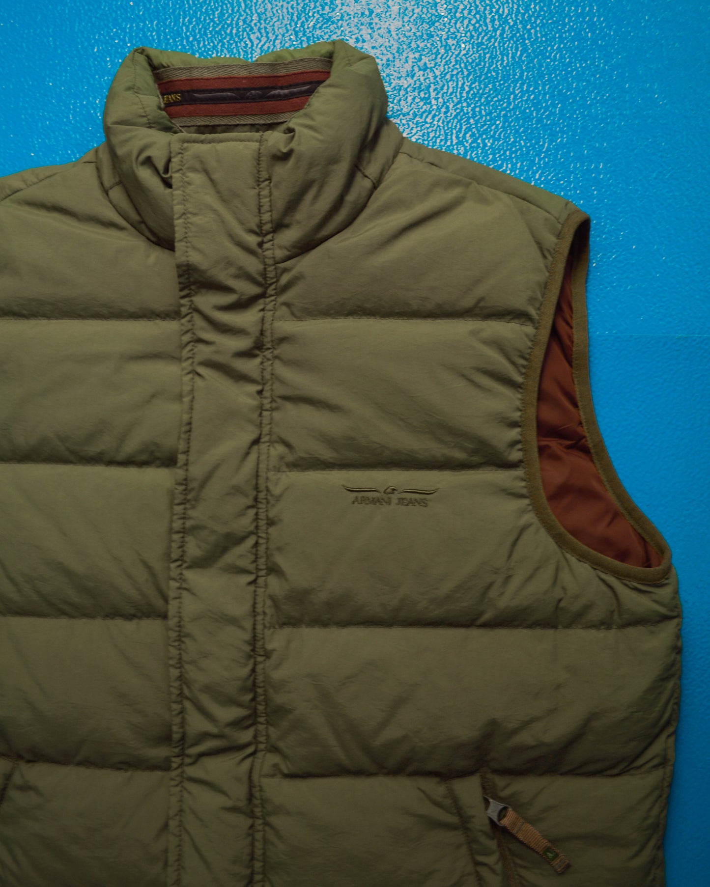 Sage Green Puffer Gilet Vest (M)