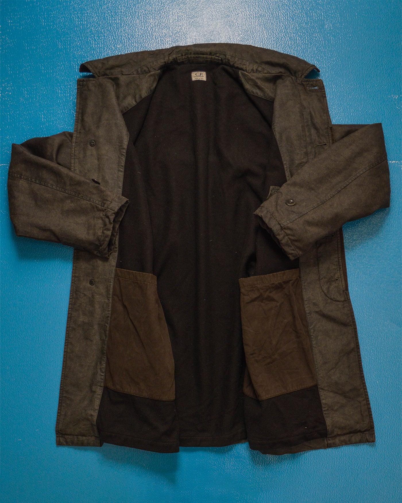 AW 2002 Grey Brown Coated Trench Coat (M~L)