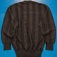 80s Vertical Striped Brown Knit Jumper (~M~)