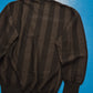 80s Vertical Striped Brown Knit Jumper (~M~)