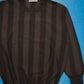 80s Vertical Striped Brown Knit Jumper (~M~)
