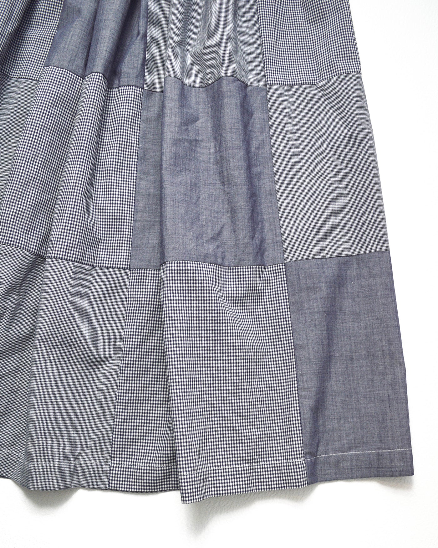 2000 Blue Patchwork Midi Skirt (M)