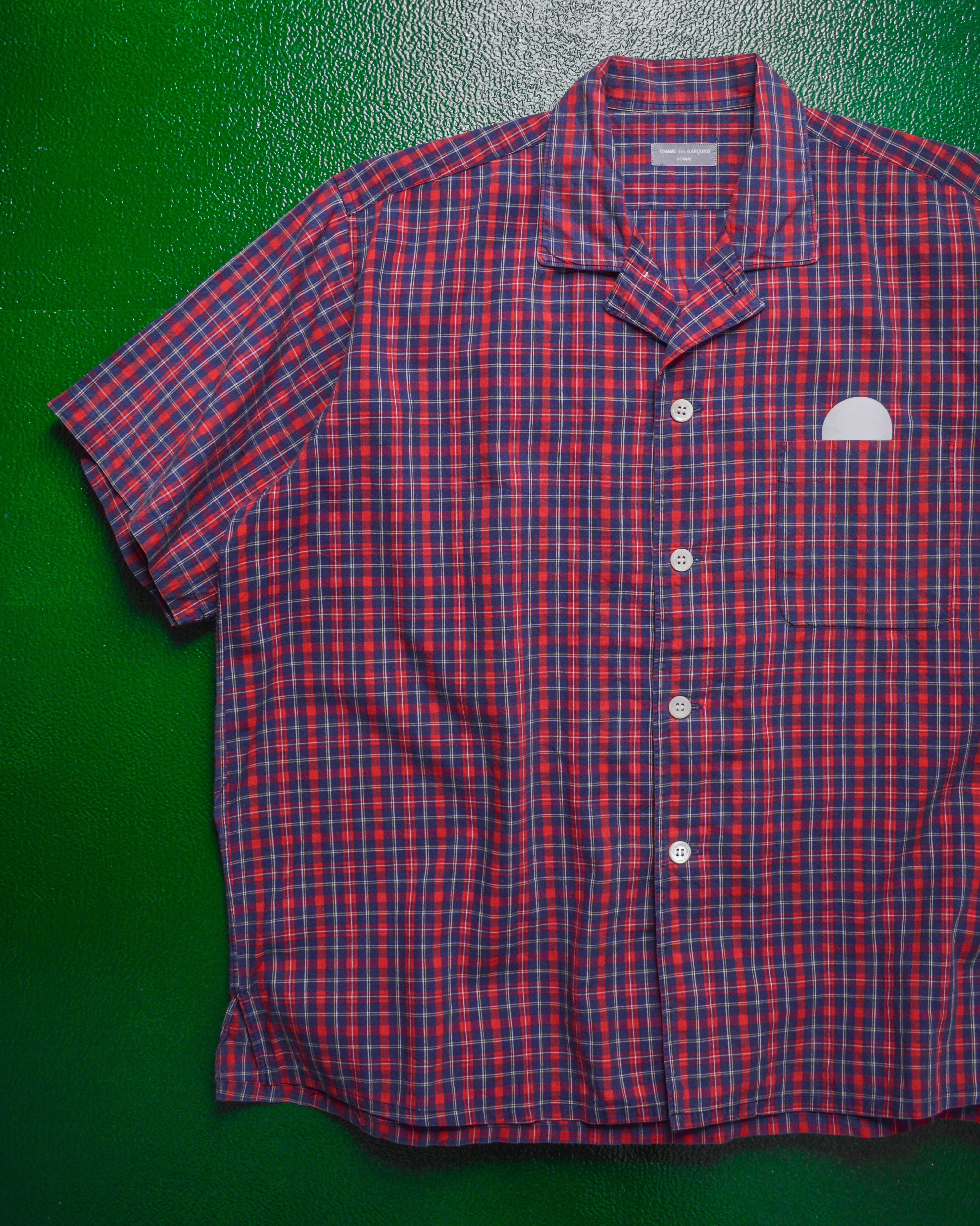 Comme des Garcons / CdG Homme Vintage 90s Boxy Plaid Red / Navy