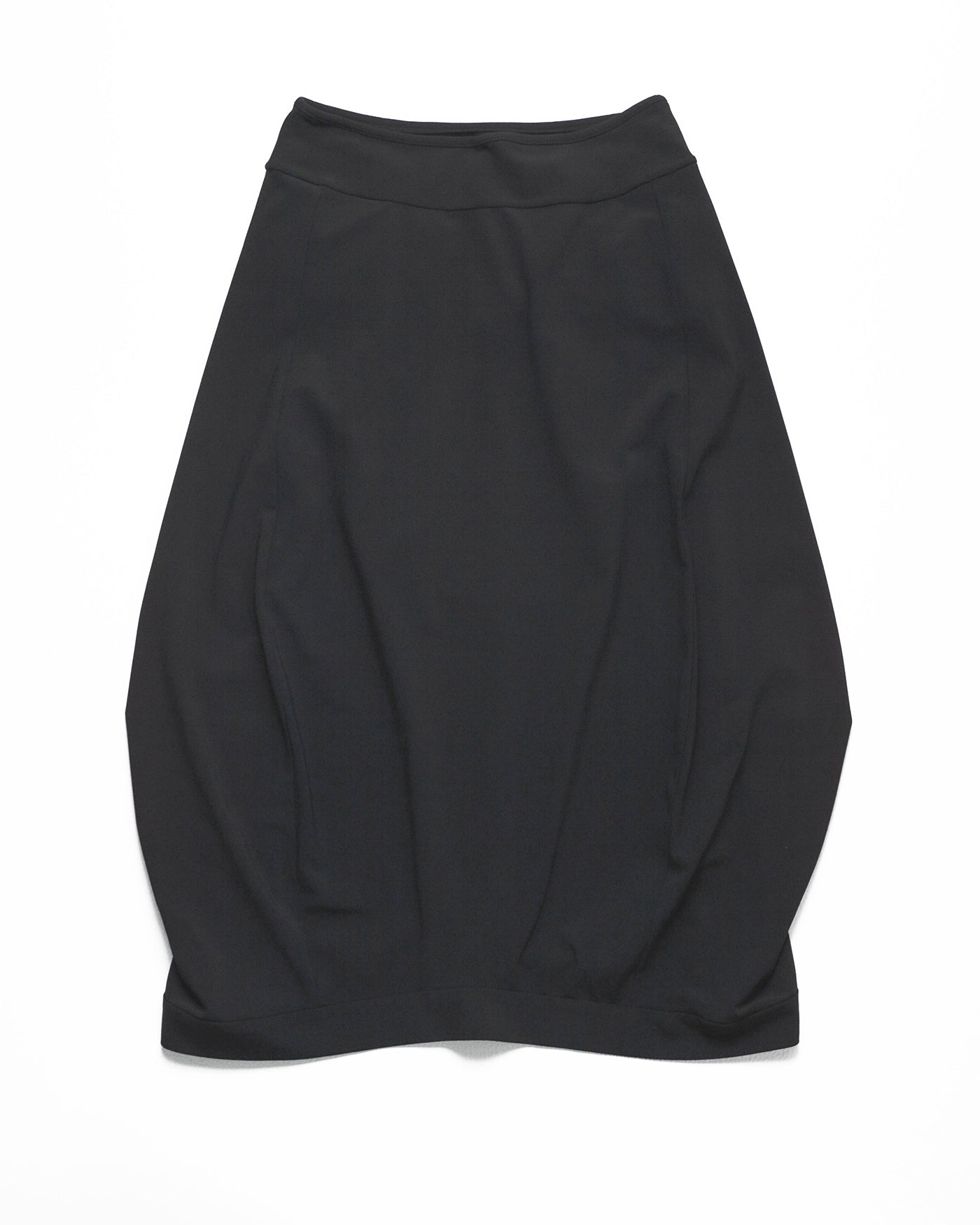 Black Dual Back Zip Balloon Style Skirt (5)