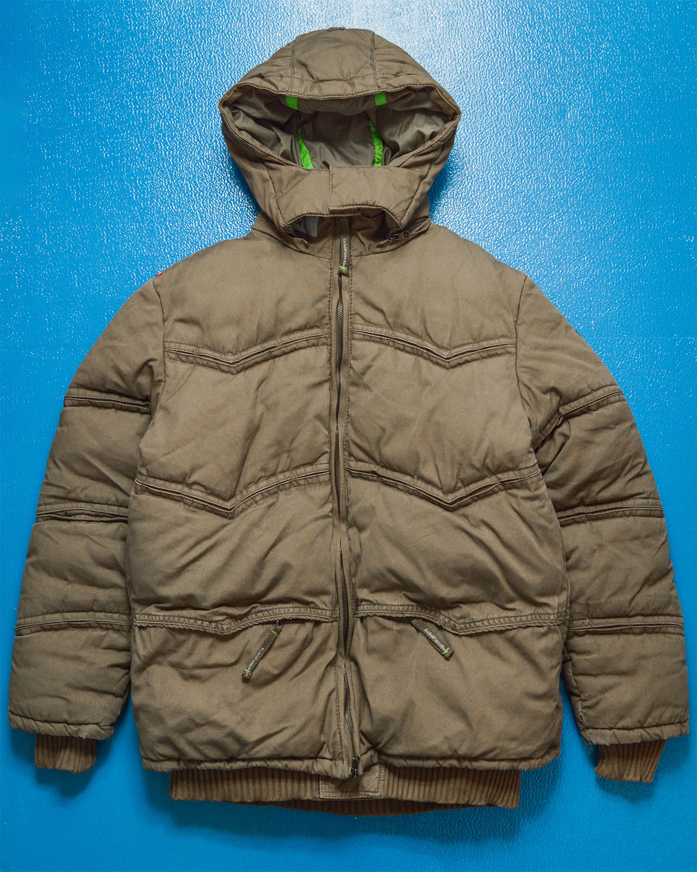 Function Tectonic Style Panelled Puffer Jacket (M)