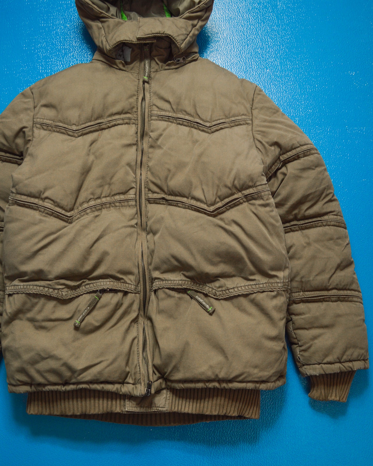 Function Tectonic Style Panelled Puffer Jacket (M)