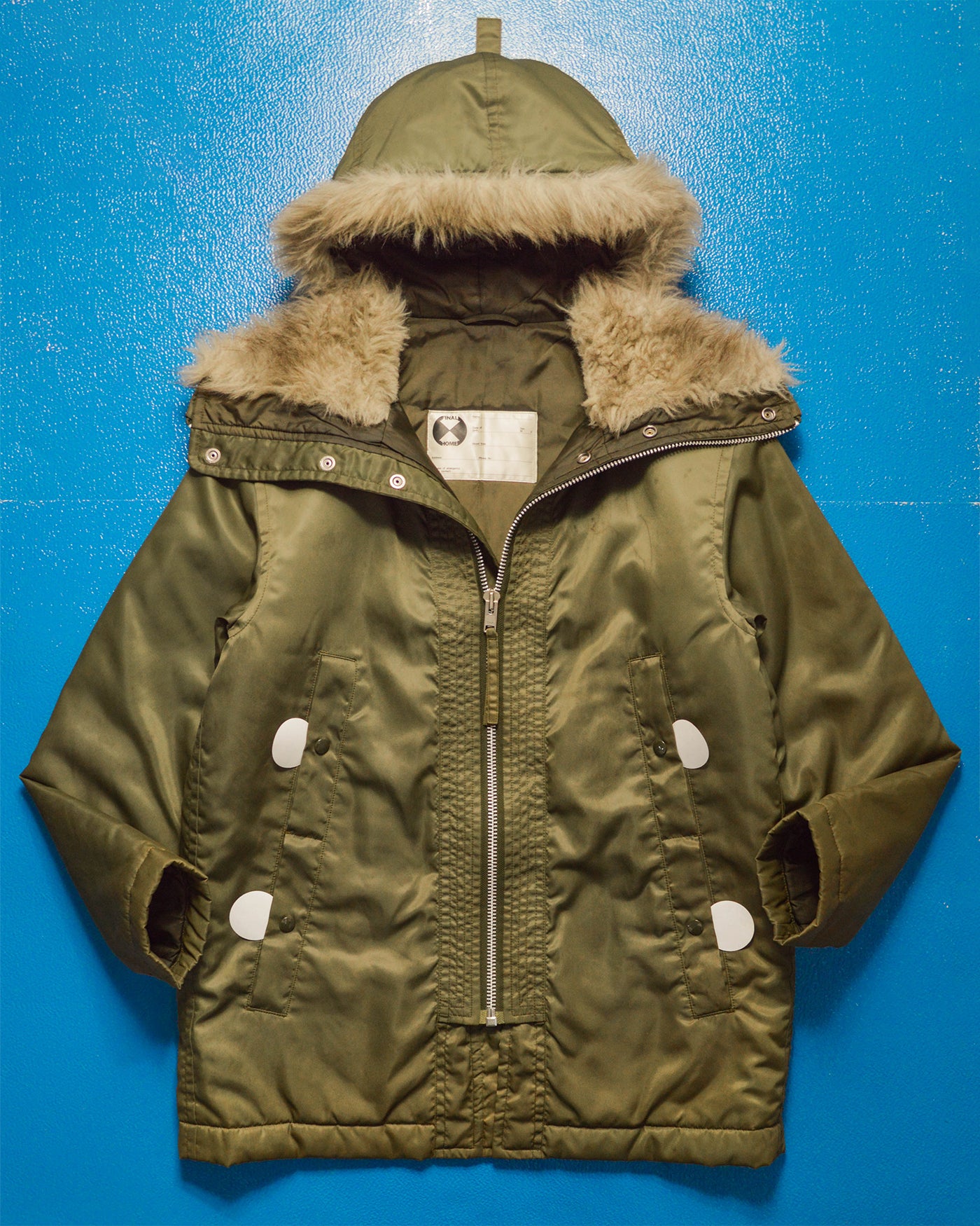 Spring 2000 Face Fur Military Style Parka Jacket (M~L)