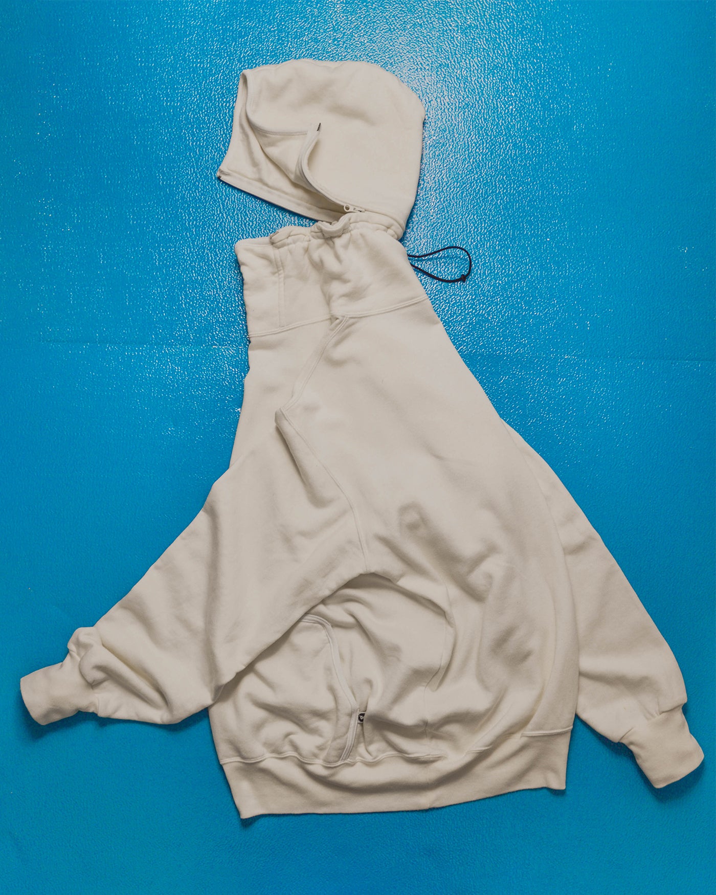 2000 Detachable Hood Off White Hoody (L)