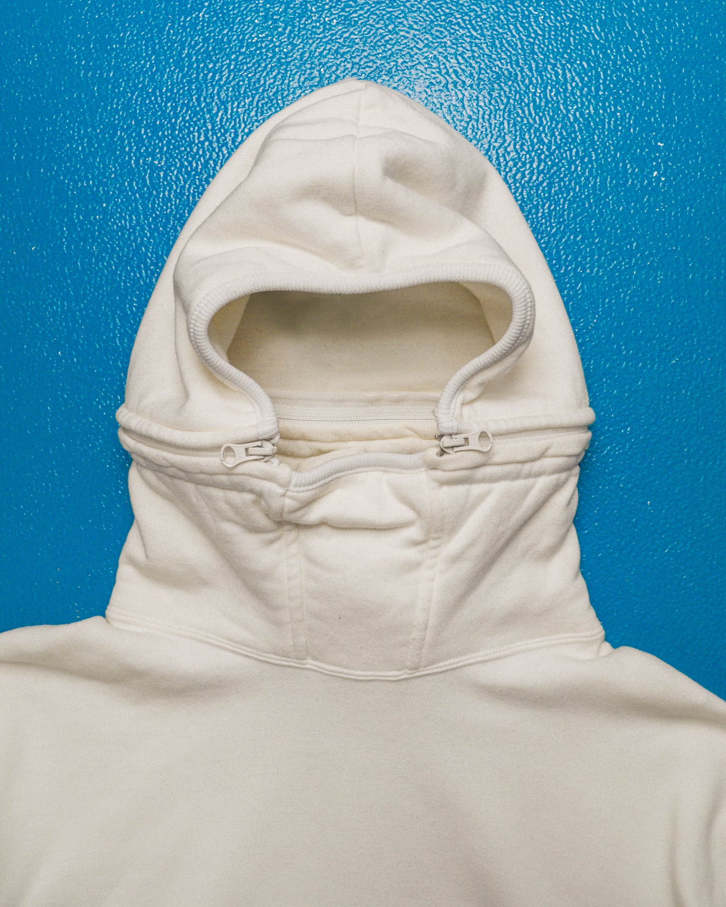 2000 Detachable Hood Off White Hoody (L)