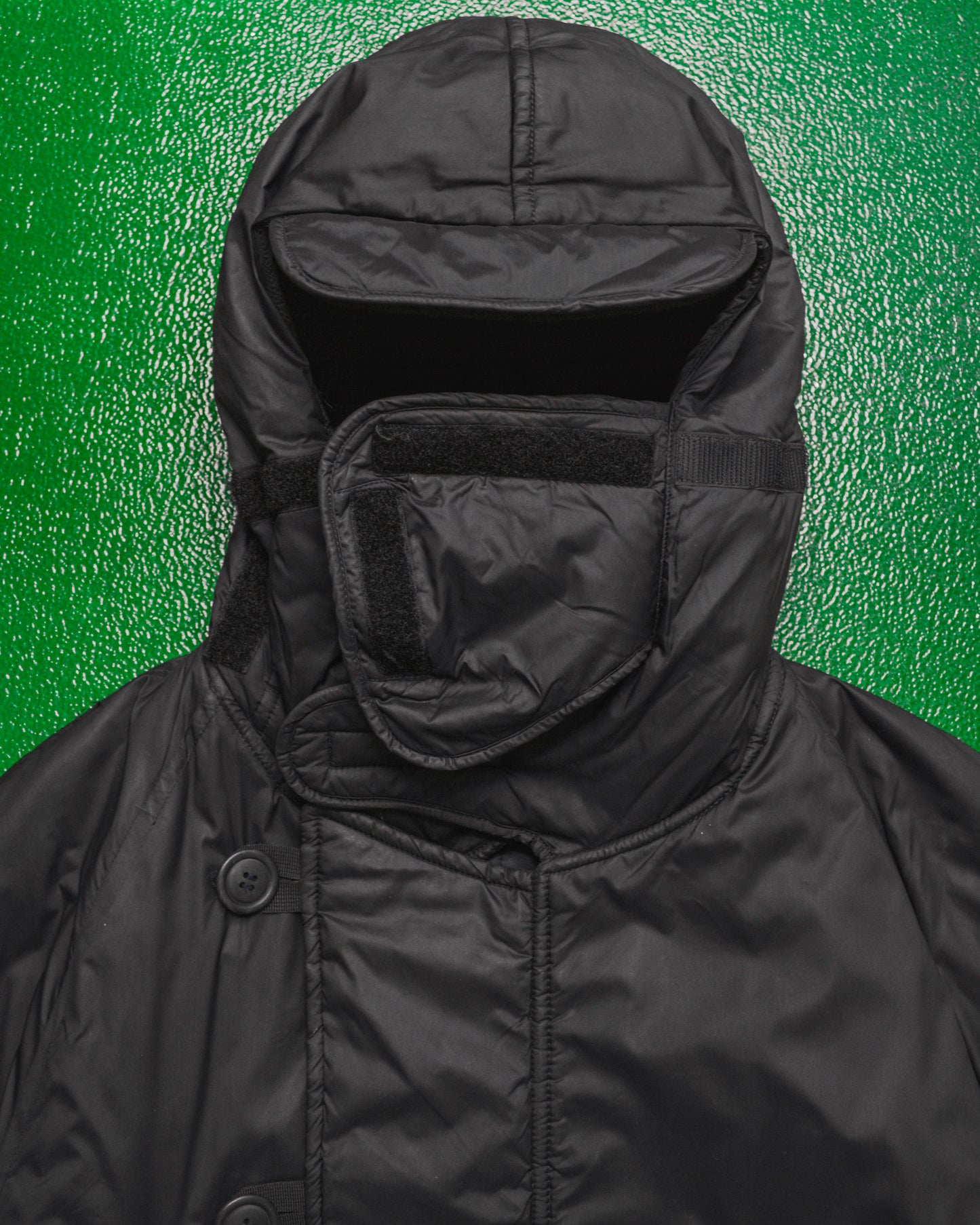 F/W 1999 Riot Mask Military Style Padded Nylon Parka (M)