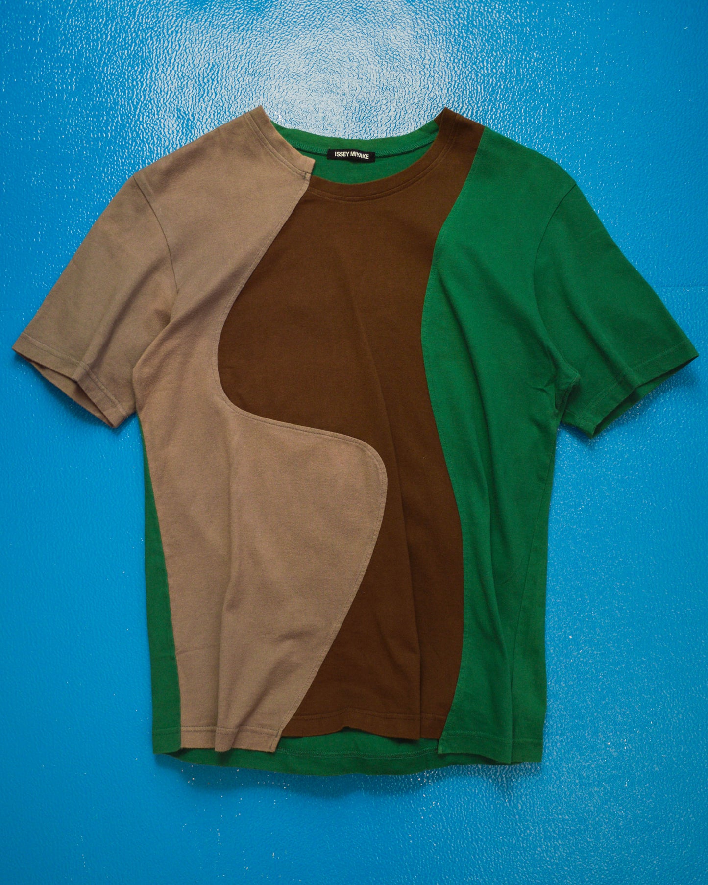 Organic Panelled Asymmetrical Earth Tone T-shirt (~M~)