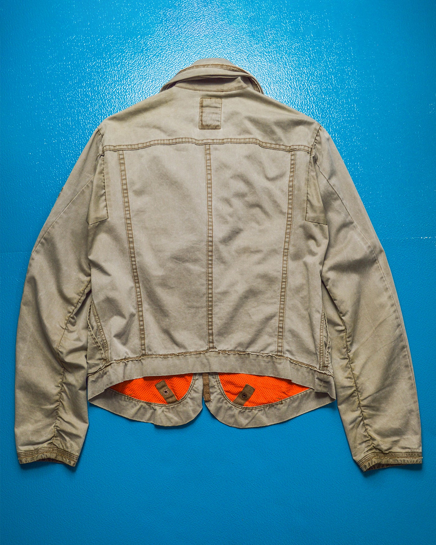 Beige / Orange Butterfly Zip Up Jacket (~M~)