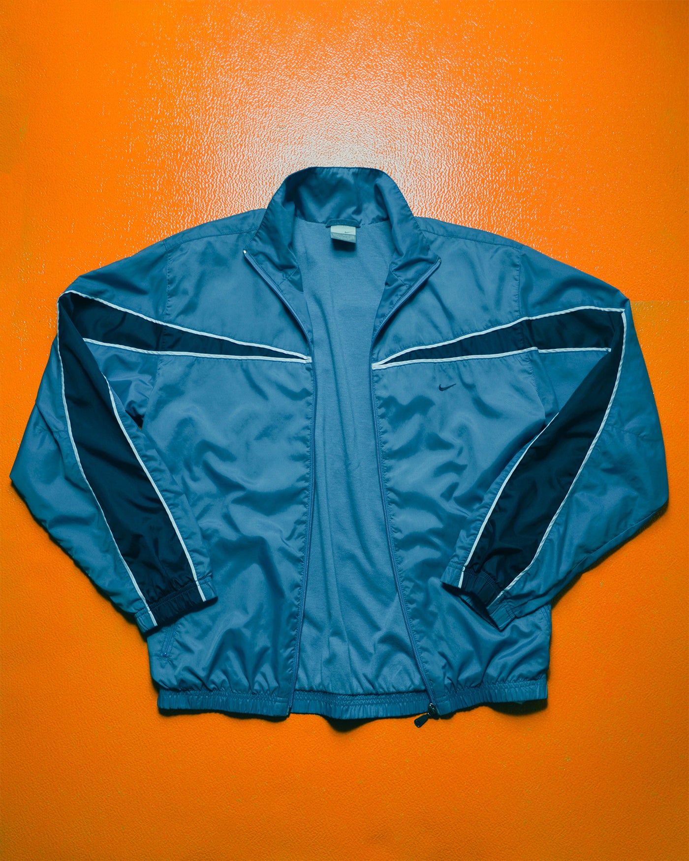 Fall 2002 Blue  Navy Panelled Lined Track Jacket (S)