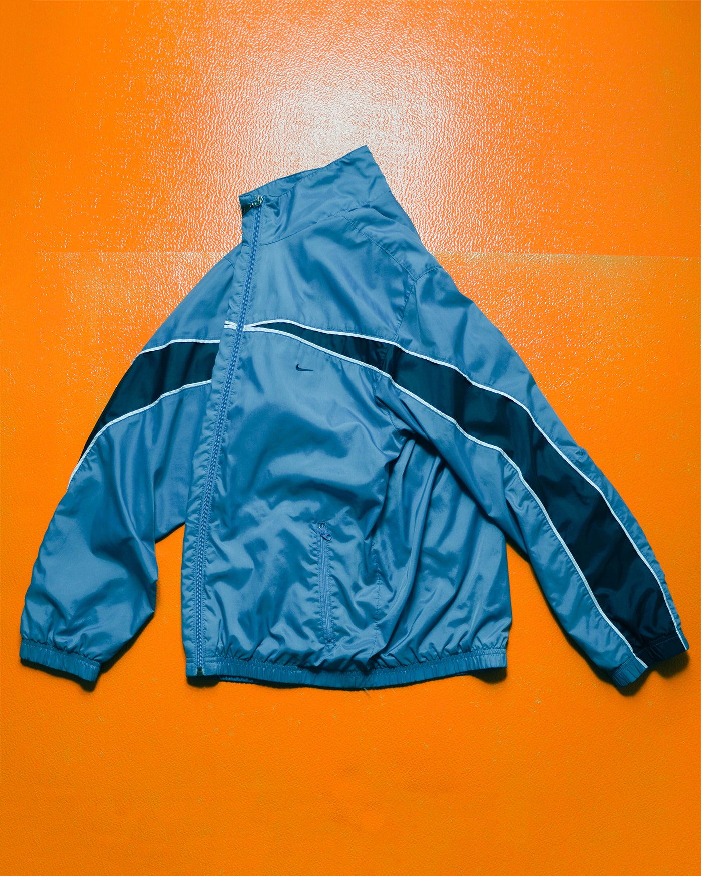 Fall 2002 Blue  Navy Panelled Lined Track Jacket (S)